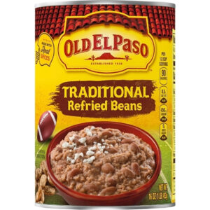 Old El Paso Traditional Refried Beans, 16 Ounces, 12 Per Case