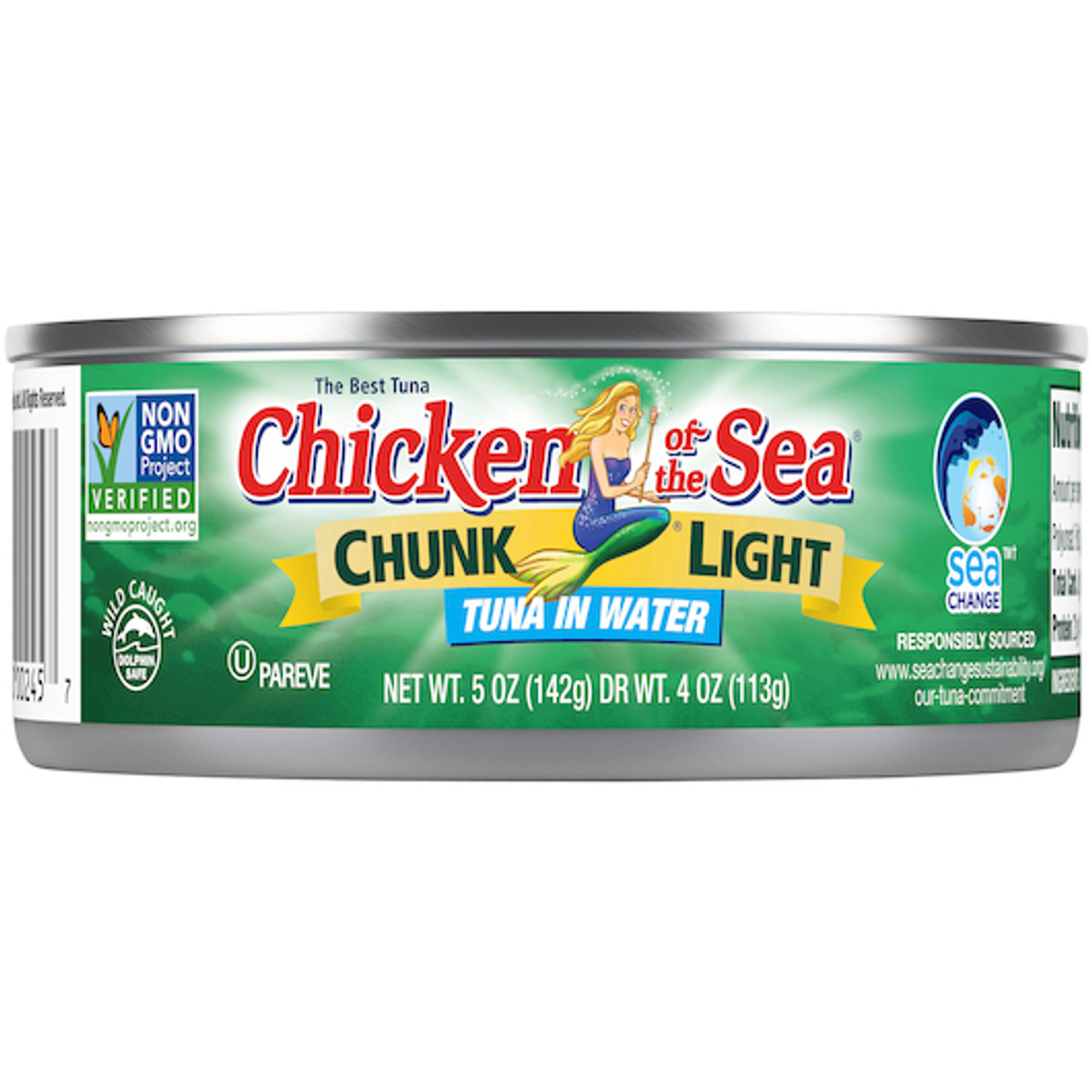 Chicken Of The Sea Chunk Light Tuna In Water, 12 Ounces, 24 Per Case