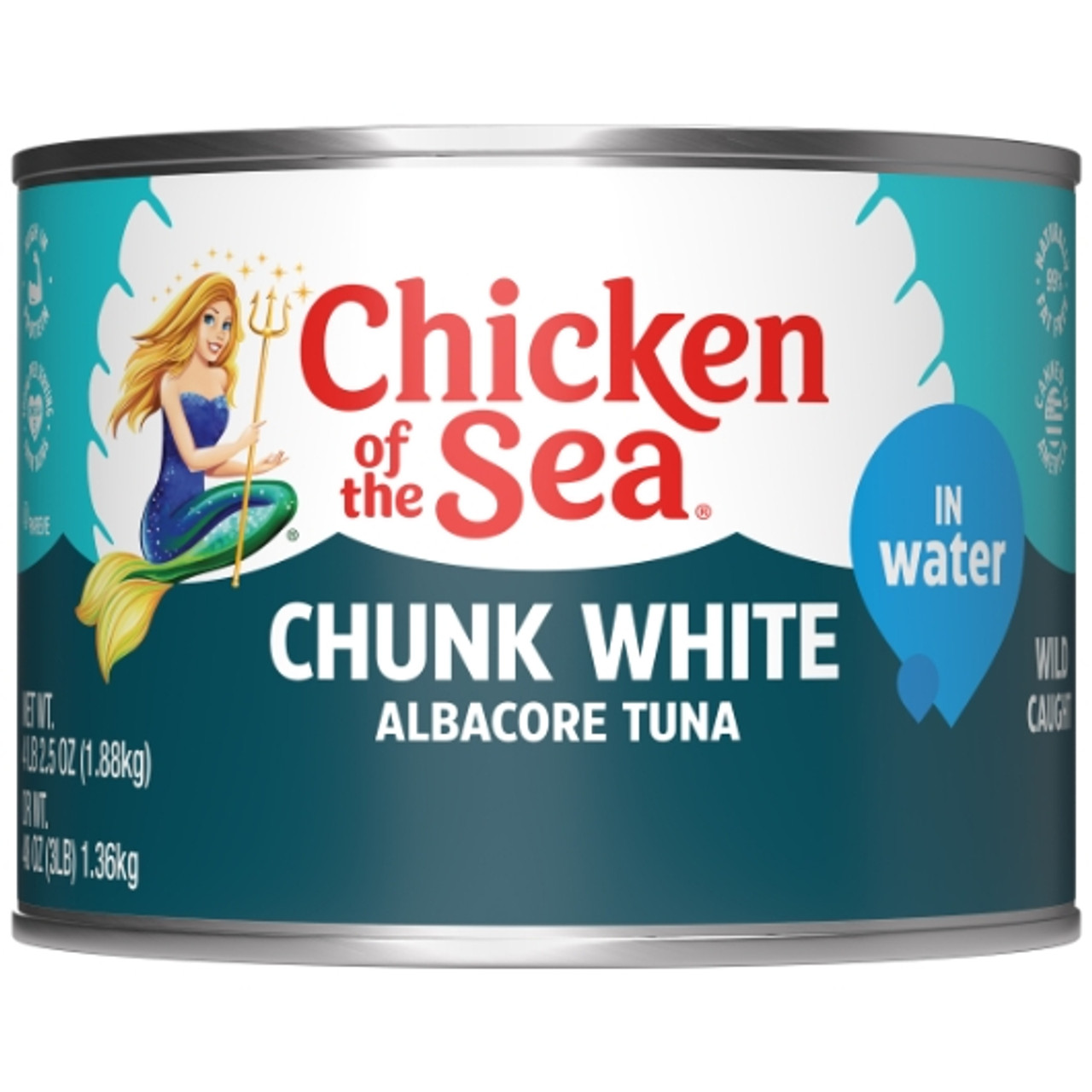 Chicken of the Sea Chunk Albacore White Tuna In Water, 66.5 Ounces, 6 Per Case