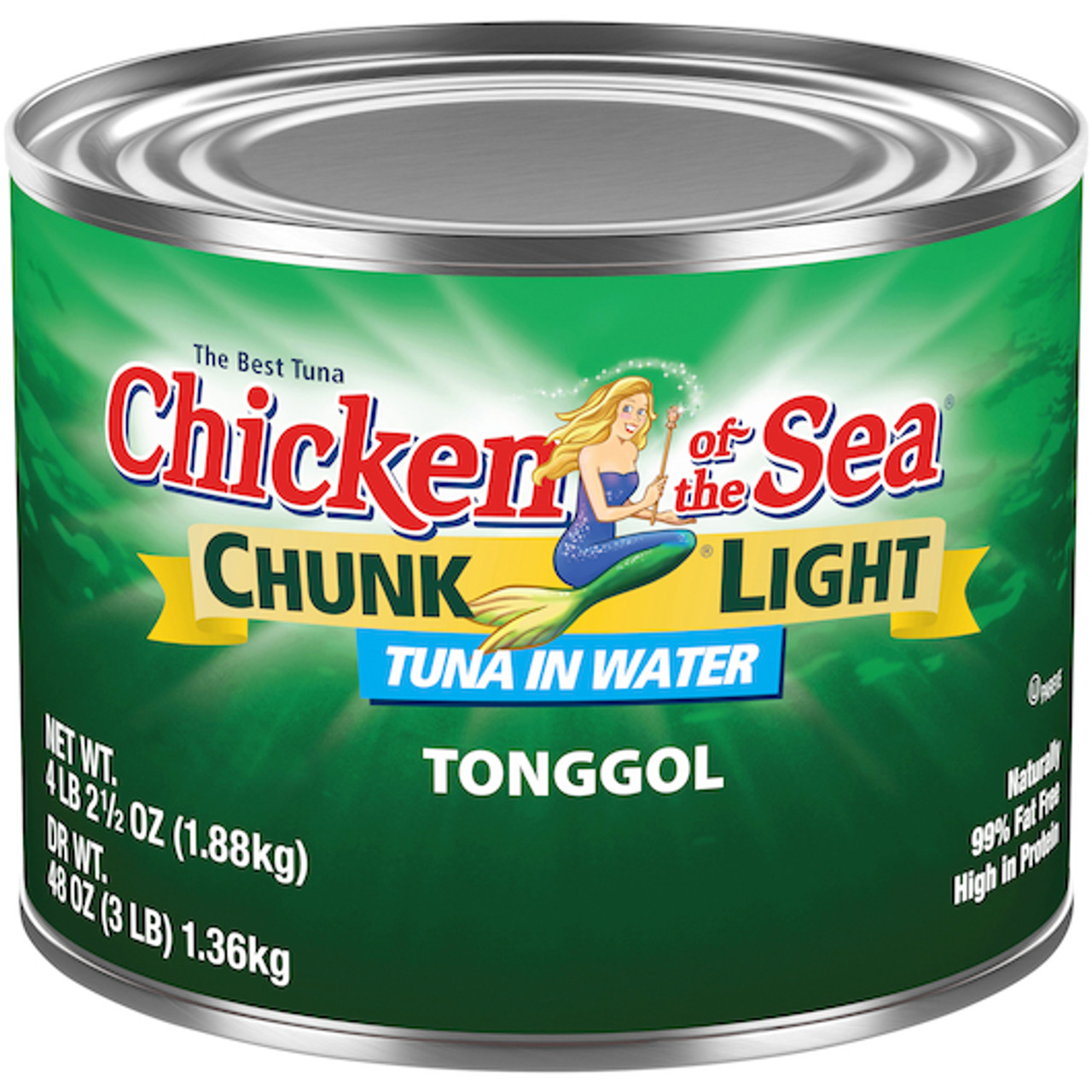 Chicken Of The Sea Tonggol Light Tuna In Water, 66.5 Ounces, 6 Per Case