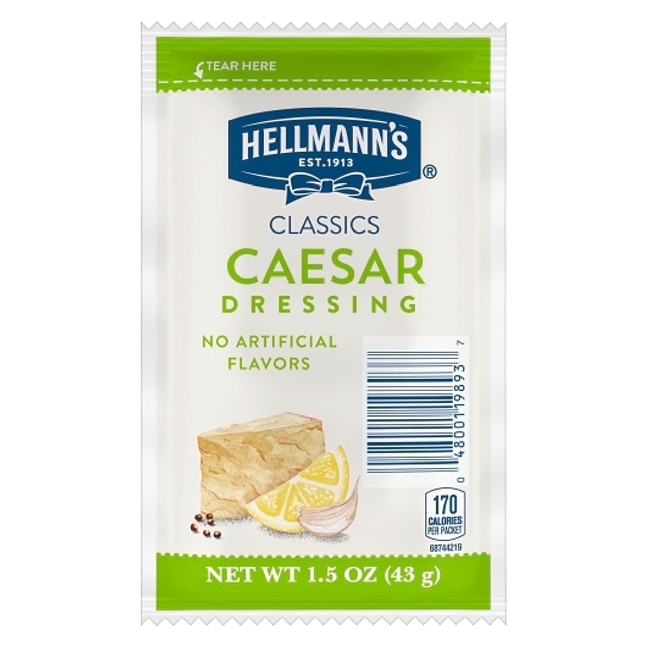 Hellmann s Classics Caesar Salad Dressing, 1.5 Ounce, 102 Per Case