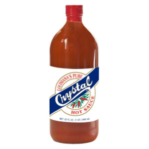 Crystal Louisiana Pure Hot Sauce Bottle, 32 Fluid Ounce, 12 Per Case