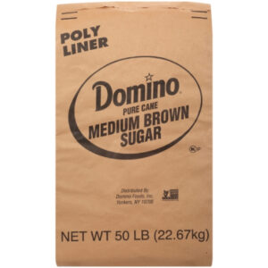 Domino Brown Medium Sugar, 50 Pound