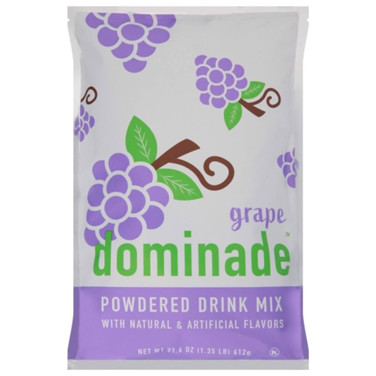 Dominade Grape Powdered Drink Mix Pouches, 21.6 Ounce, 12 Per Case