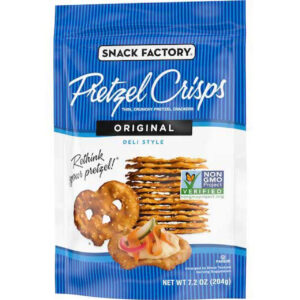 Snack Factory Pretzel Crisps Original, 7.2 Ounce, 12 Per Case