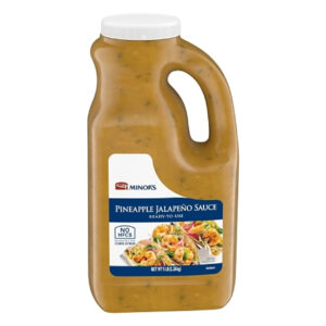 Minor s Pineapple Jalapeno Sauce, 0.5 Gallon, 4 Per Case