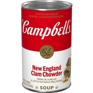 Campbell s Classic New England Clam Chowder Condensed Soup, 50 Ounce, 12 Per Case