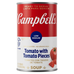 Campbells Classic Low Sodium Tomato Soup, 50 Ounce, 12 Per Case