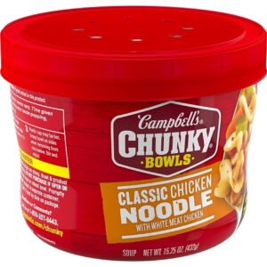 Campbell s Chunky Chicken Noodle Soup Bowl, 15.25 Ounce, 8 Per Case