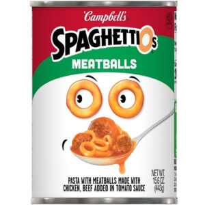 Campbells Spaghetti O's And Meatballs Pasta, 15.6 Ounces, 24 Per Case
