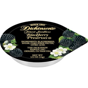 Dickinson Portion Control Seedless Blackberry Preserves, 0.5 Ounces, 200 Per Case