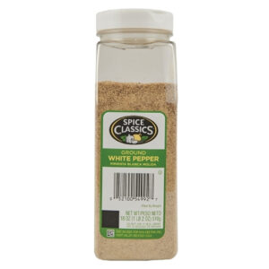 Spice Classics Ground White Pepper, 18 Ounces, 6 Per Case