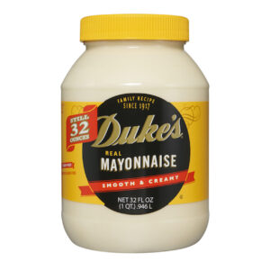 Dukes Real Mayonnaise Jar, 30 Fluid Ounce, 12 Per Case