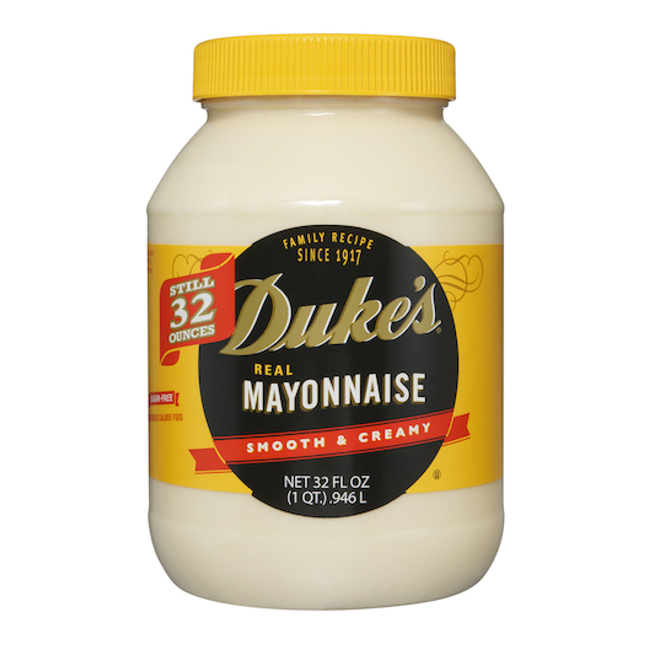 Dukes Real Mayonnaise Jar, 30 Fluid Ounce, 12 Per Case