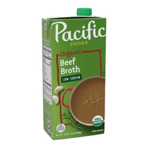 Pacific Foods Organic Low Sodium Beef Broth, 32 Ounce, 12 Per Case
