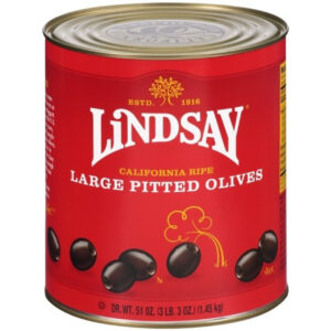 Lindsay Large Pitted Ripe Olives, 51 Ounce, 6 Per Case