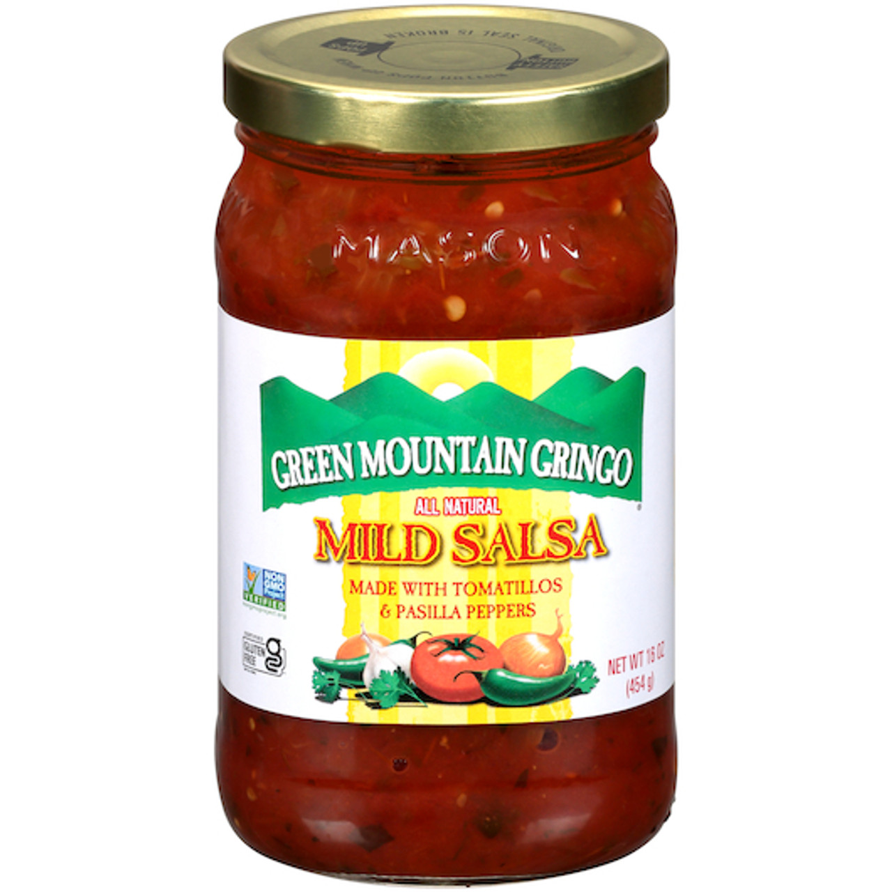 Green Mountain Gringo Mild Salsa, 16 Ounce, 12 Per Case