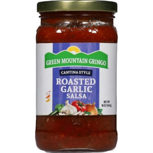 Green Mountain Gringo Cantina Style Roasted Garlic Salsa, 16 Ounce, 12 Per Case