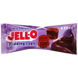 Jell-O Milk Chocolate Pudding Cup 1.55 Ounce, 12 Count, 8 Per Case