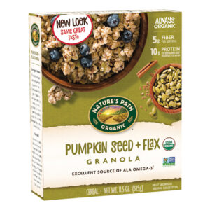 Nature s Path Pumpkin Seed Plus Flax Granola, 11.5 Oz (Pack of 12)