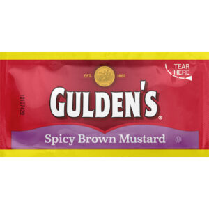 Gulden s Spicy Brown Mustard Single Serve, 0.32 Ounce, 500 Per Case