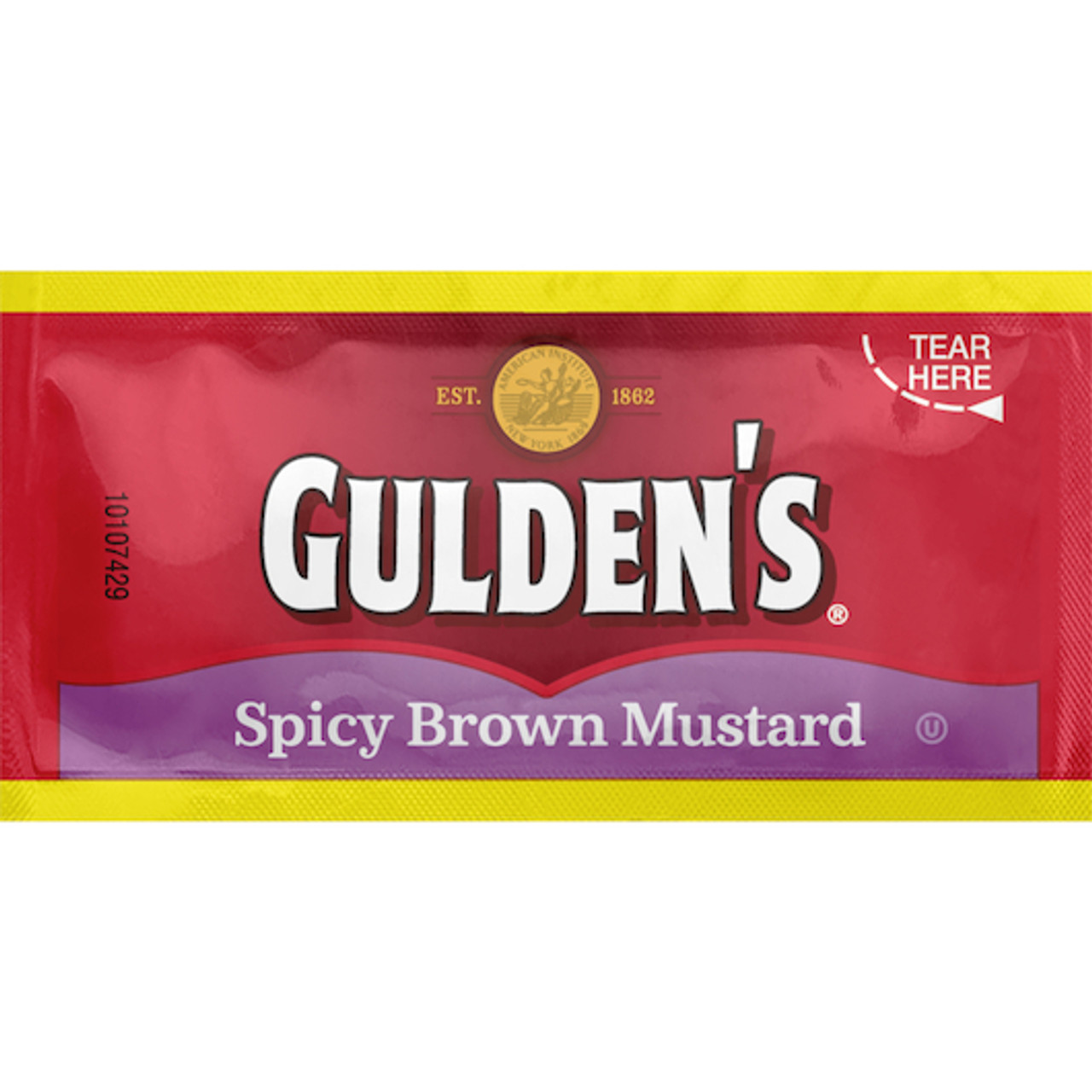 Gulden s Spicy Brown Mustard Single Serve, 0.32 Ounce, 500 Per Case