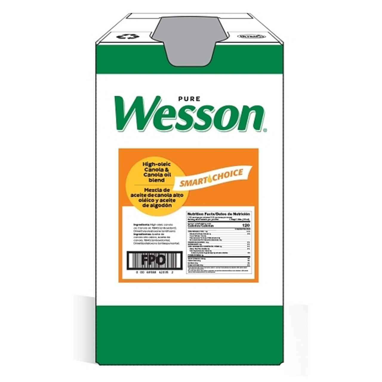 Wesson Smart Choice High Oleic Canola & Canola Oil Blend, 35 Pounds