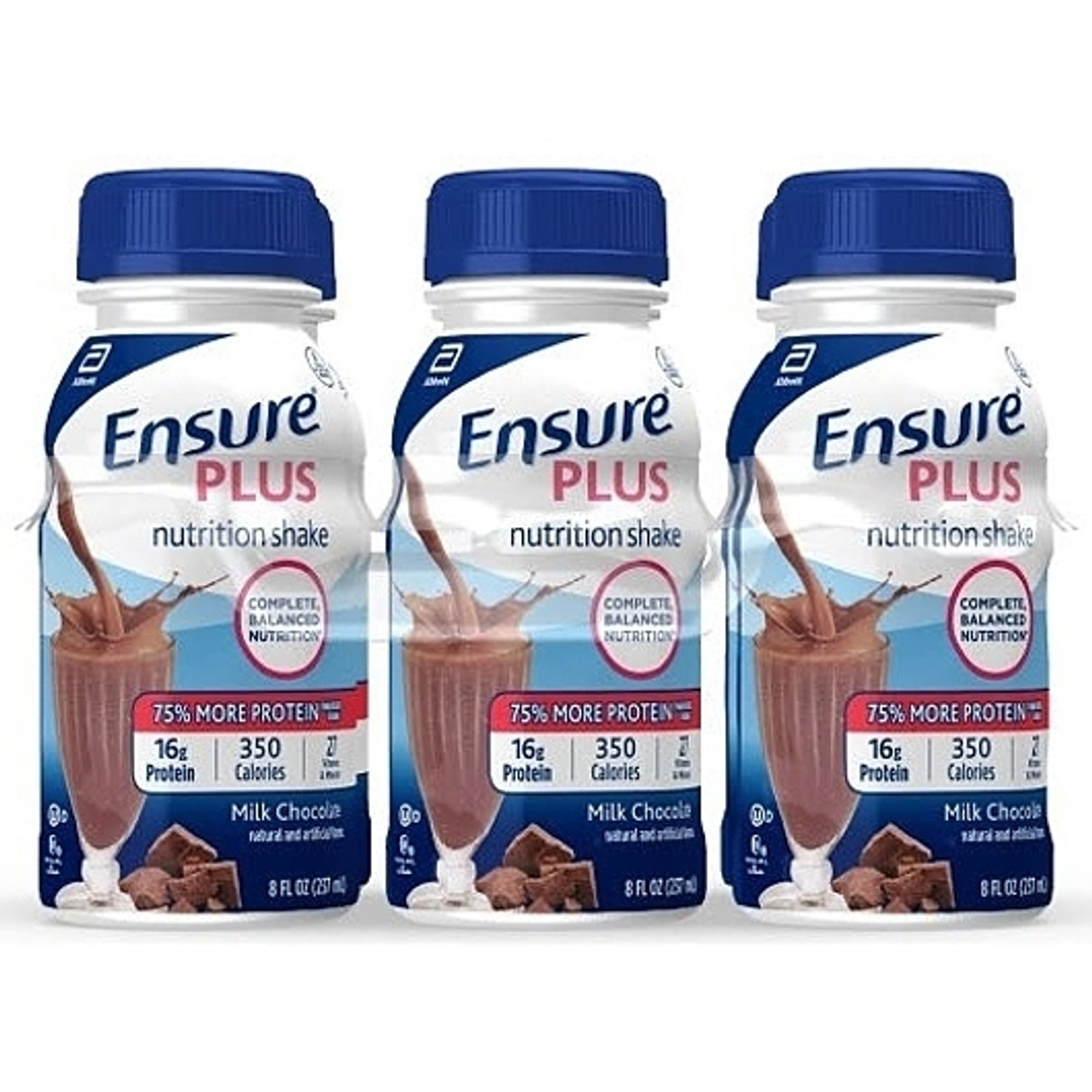 Ensure Plus Chocolate, 8 Fluid Ounce, 24 Per Case