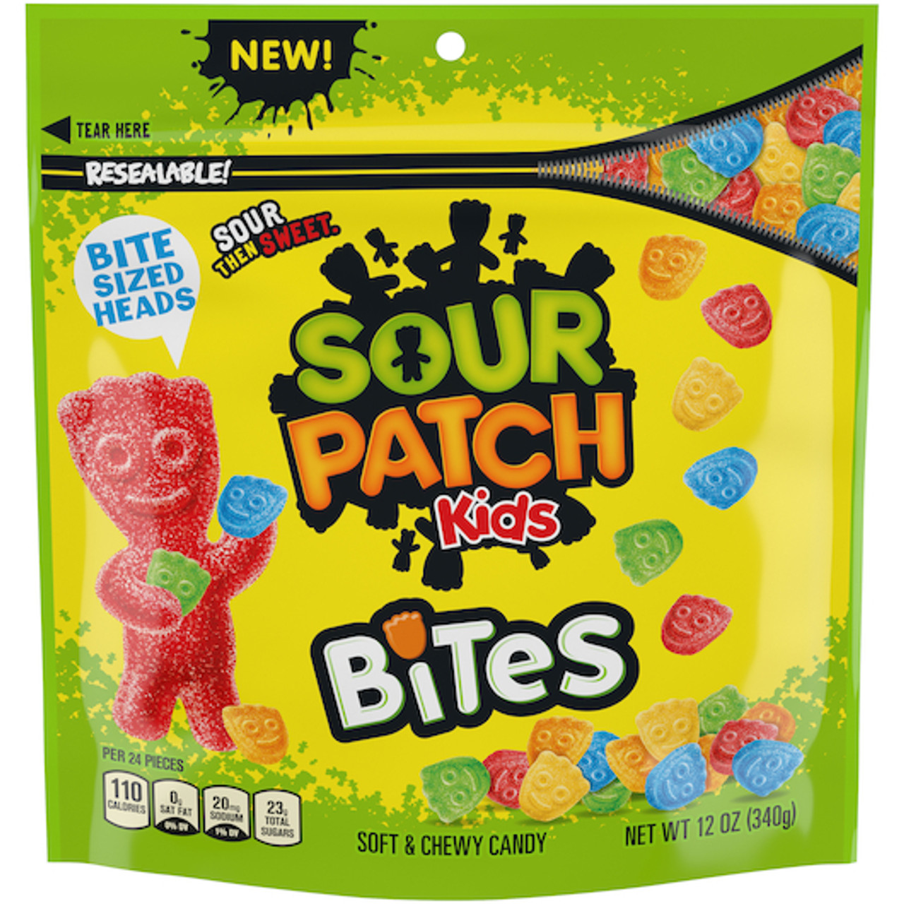 Sour Patch Bites Bag, 12 Ounce, 12 Per Case