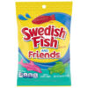 Swedish Fish & Friends Berry Gummy Candy Peg Bag, 8.04 Ounce, 12 Per Case