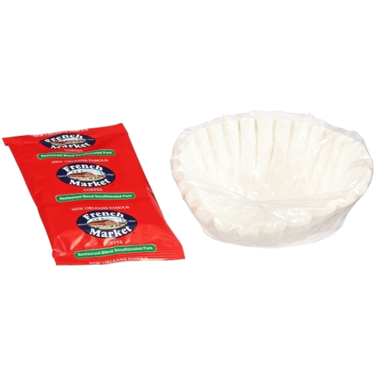 French Market Medium Roast Decaffeinated Coffee, 2 Ounces, 1 Per Box, 40 Per Case