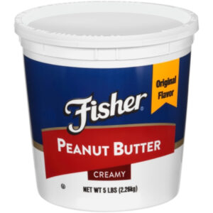 Fisher Creamy Peanut Butter, 80 Ounce, 6 Per Case