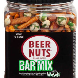 Beer Nuts Nuts Bar Mix With Wasabi, 12 Ounces, 6 Per Case