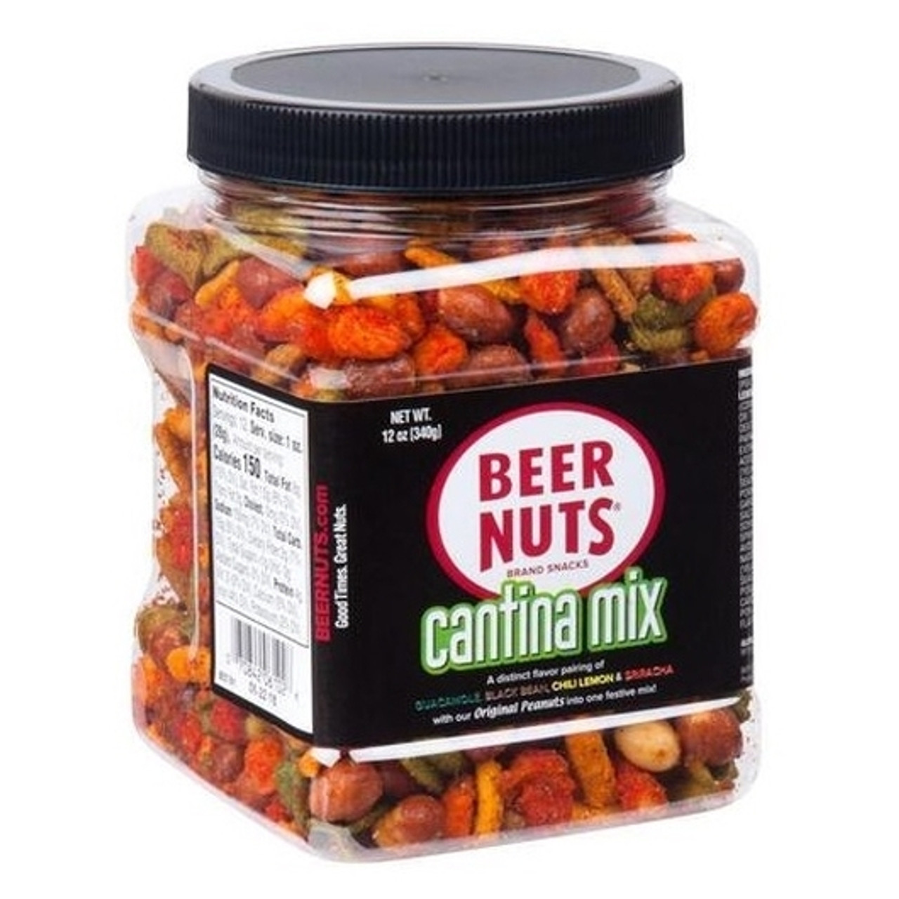 Beer Nuts Cantina Mix Jar, 12 Ounces, 6 Per Case