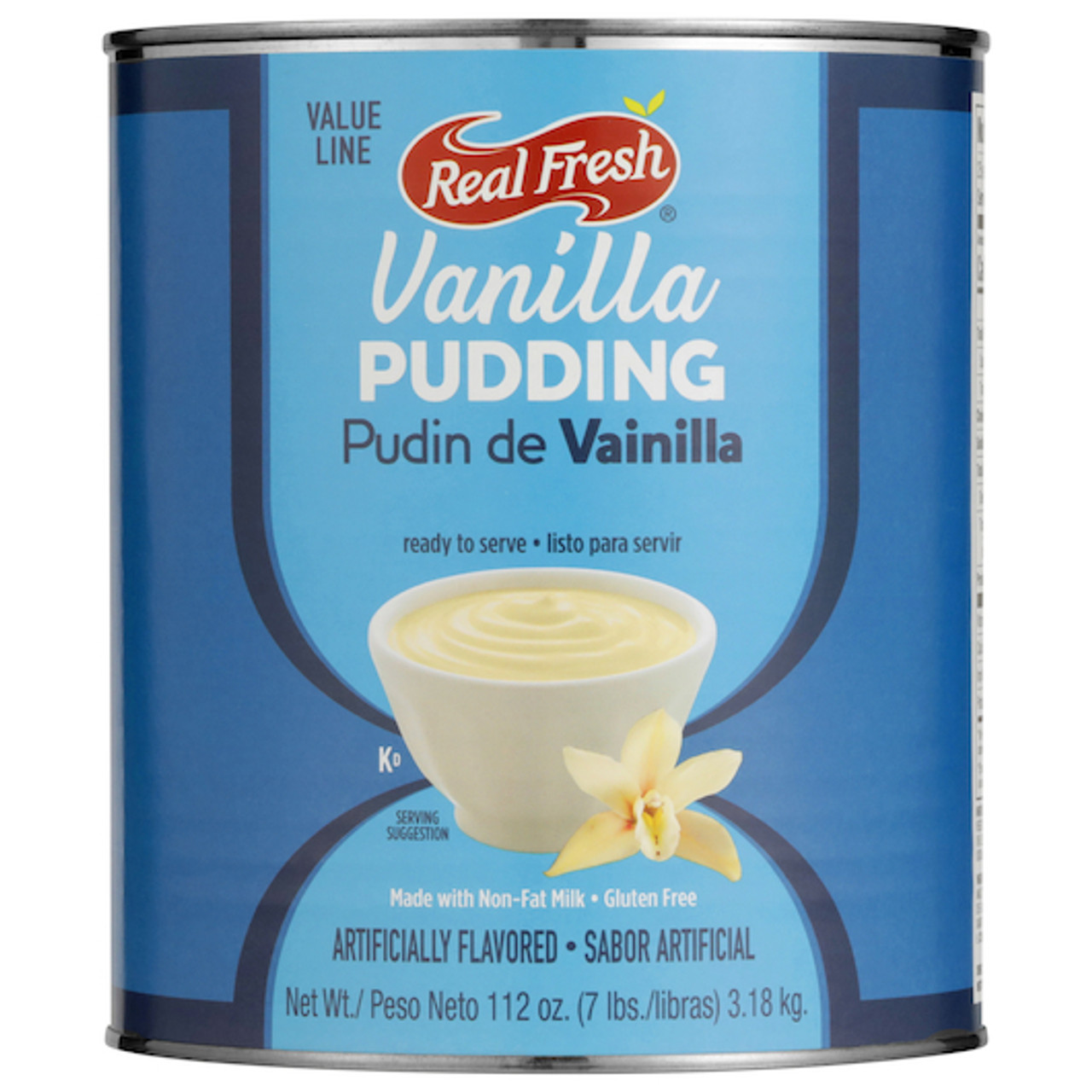 Real Fresh Value Line Trans Fat Free Vanilla Flavored Pudding, 7 Pound, 6 Per Case
