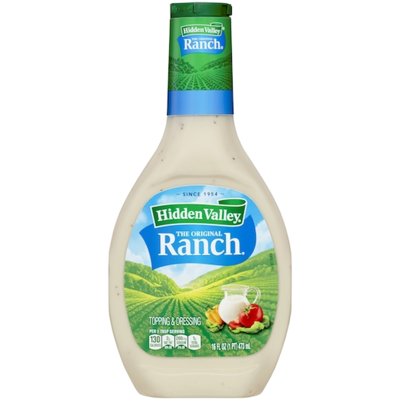 Hidden Valley Ranch Dressing Bottle, 16 Fluid Ounce, 6 Per Case