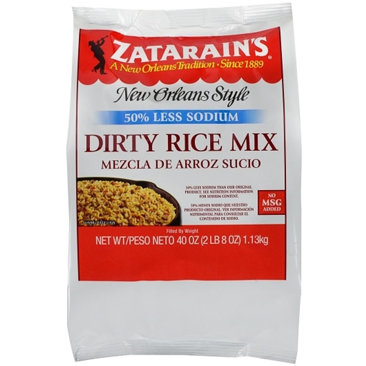 Zatarains Dirty Rice Mix, 40 Ounce, 6 Per Case