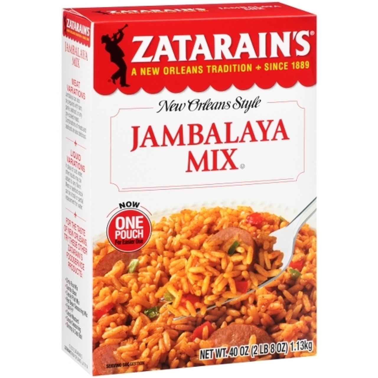 Zatarains Jambalaya Mix, 40 Ounce, 8 Per Case