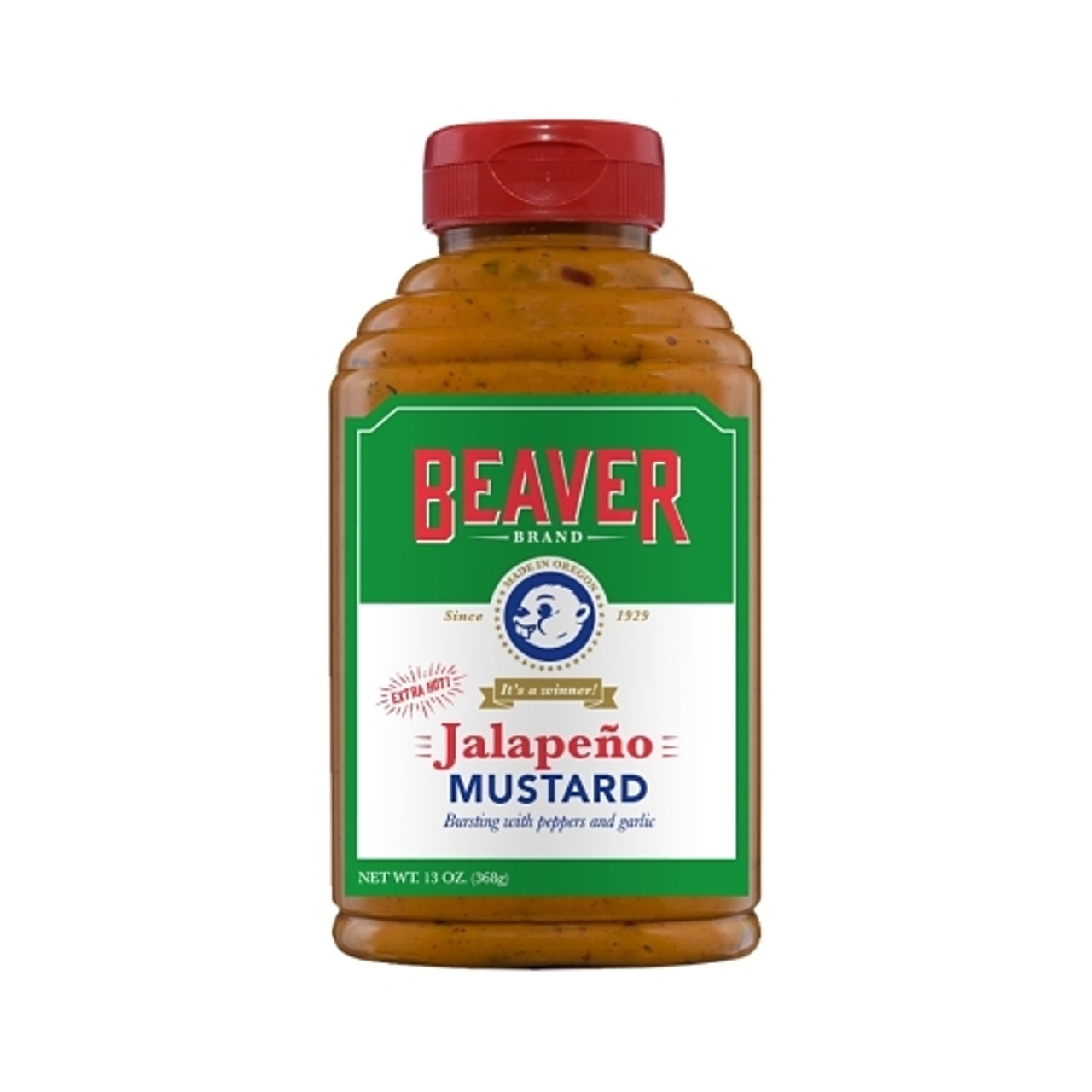 Beaver Jalapeno Mustard, 13 Ounce, 6 Per Case