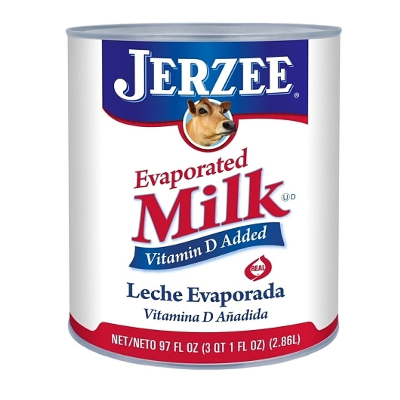 Jerzee Evaporated Milk, 97 Fluid Ounce, 6 Per Case