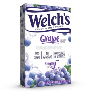 Welch s Grape Drink Mix Singles To Go, 6 Count, 12 Per Case