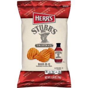 Herr Brands Stubb s Original Bbq Chips, 2.75 Ounce, 12 Per Case