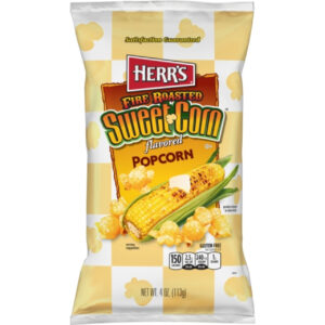 Herr Fire Roasted Sweet Corn Popcorn, 4 Ounces, 12 Per Case