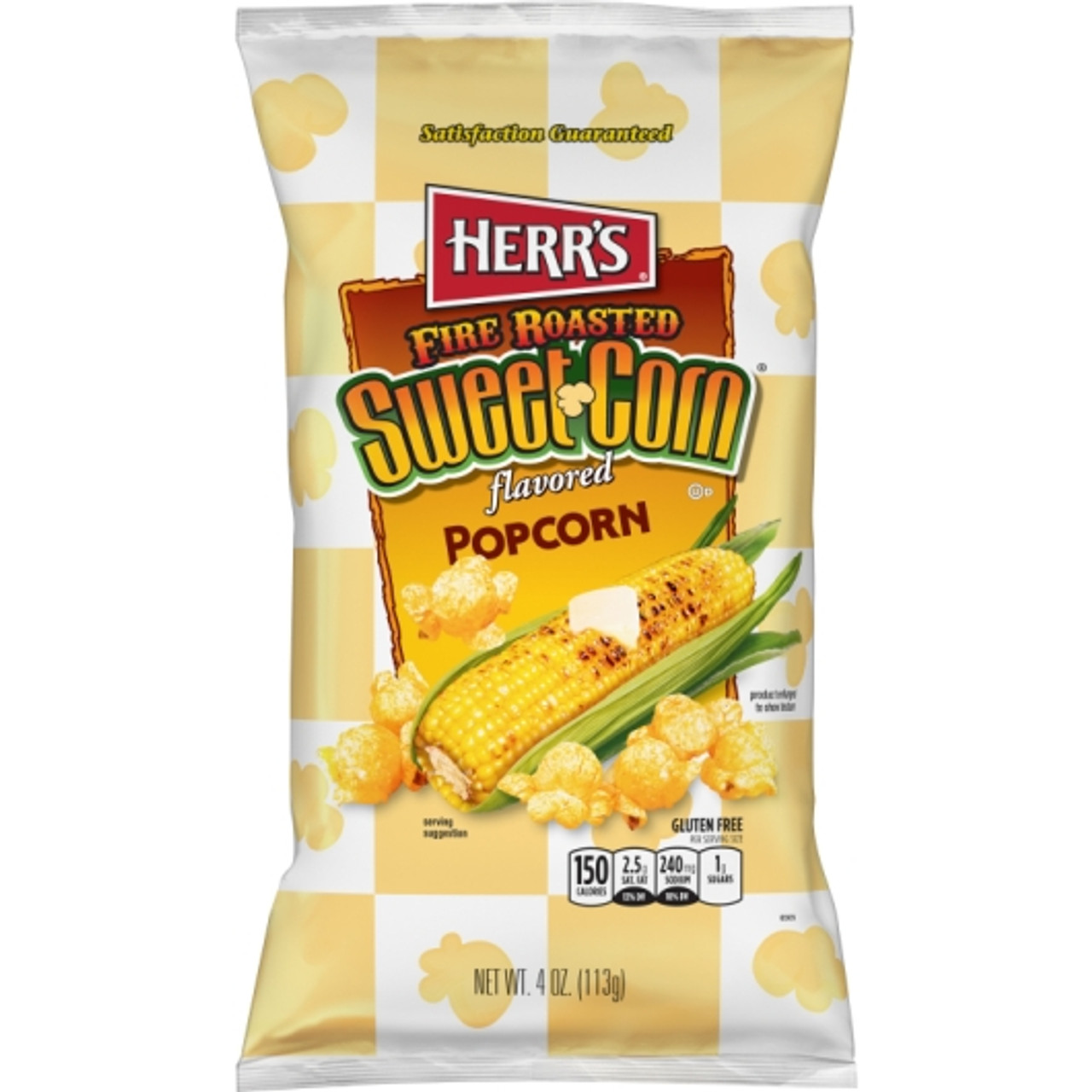 Herr Fire Roasted Sweet Corn Popcorn, 4 Ounces, 12 Per Case