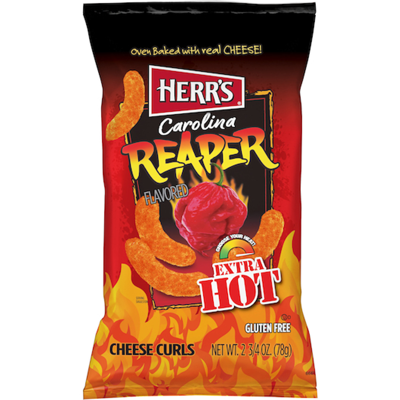 Herr Foods Inc Carolina Reaper Hot Curls, 2.75 Ounces, 12 Per Case
