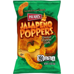 Herr s Jalapeno Cheese Curls, 1.23 Ounce, 60 Per Case