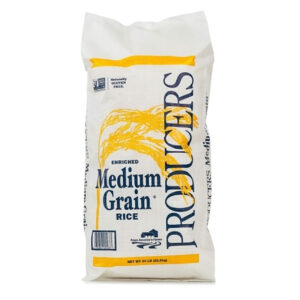 Producers Rice Mill 4% Medium Grain Rice, 50 Pound, 1 Per Case