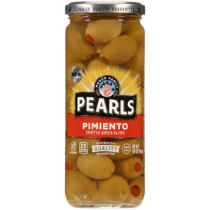 Pearls Pimiento Stuffed Olives Jar, 10 Ounce, 12 Per Case