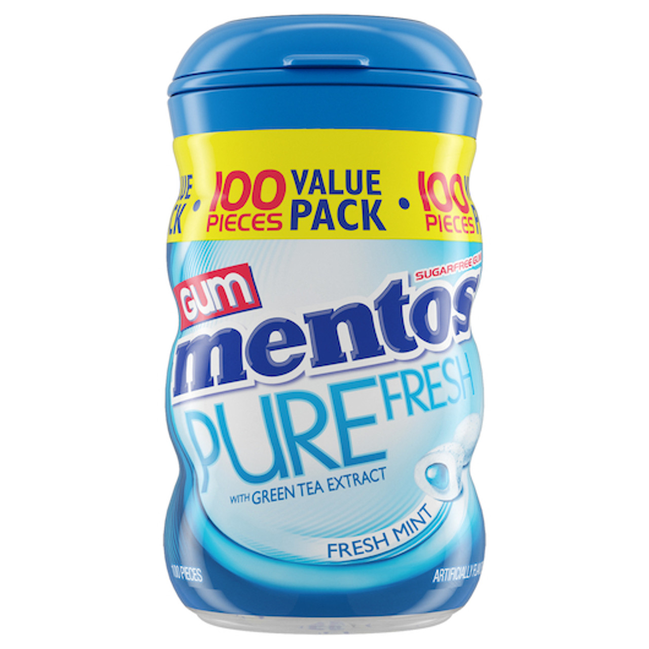 Mentos Gum Extra Large Freshmint, 100 Piece, 6 Per Box, 6 Per Case