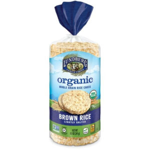 Lundberg Family Farms Brown Rice Cakes Lightly Salted, 8.5 Ounces, 6 Per Case